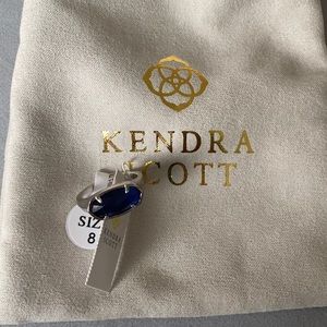 Kendra Scott Ring Blue stone + silver band
